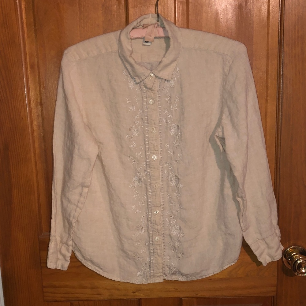 LLBEAN Linen Blouse